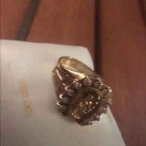 10 k Virgin Mary gold ring